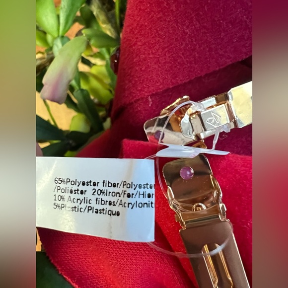 Embellished Felt Hair Bows, Set of Two - Wine - NWT - Picture 8 of 16